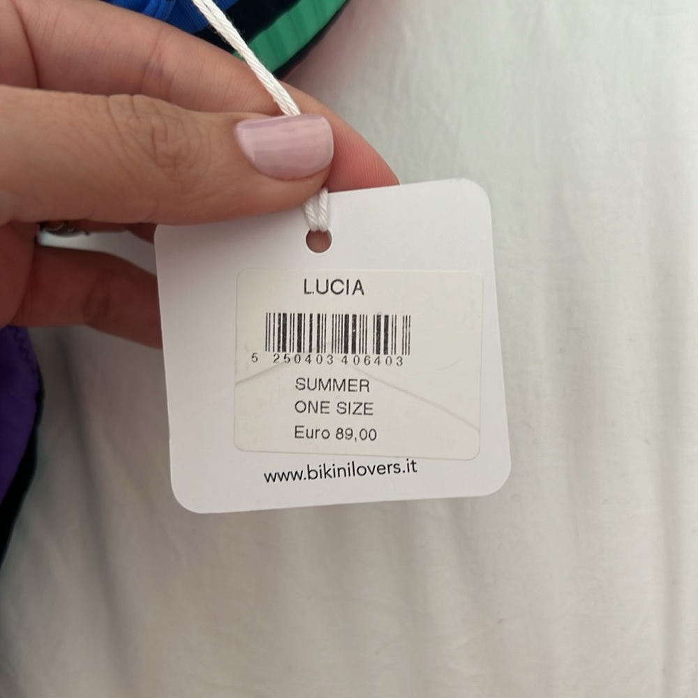 Striped Multicolor Bikini Set NWT - Picture 5 of 5